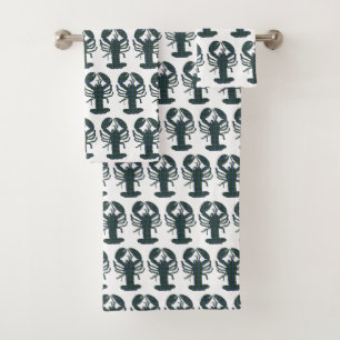 Ensemble mignon de serviette de main de tartan de