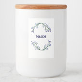 Ensemble minimal de Étiquettes de nourriture et de (Devant)