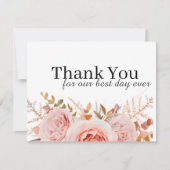 Ensemble moderne 15 Cartes de remerciements (Devant)