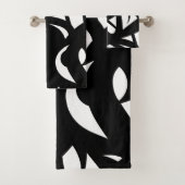 Ensemble moderne moderne de serviettes de bain bla (En situation)