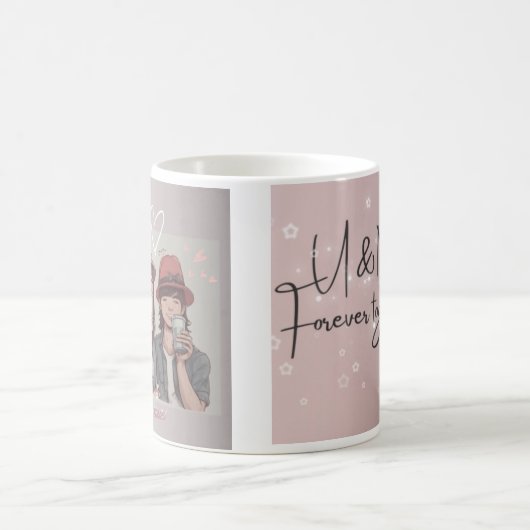 Ensemble mug imprimé pour toujours (Centre)