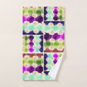 Ensemble multicolore de serviette de salle de (Serviette à main)