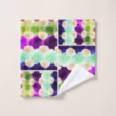 Ensemble multicolore de serviette de salle de (Gant de toilette)