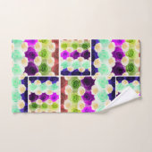 Ensemble multicolore de serviette de salle de (Serviette à main)