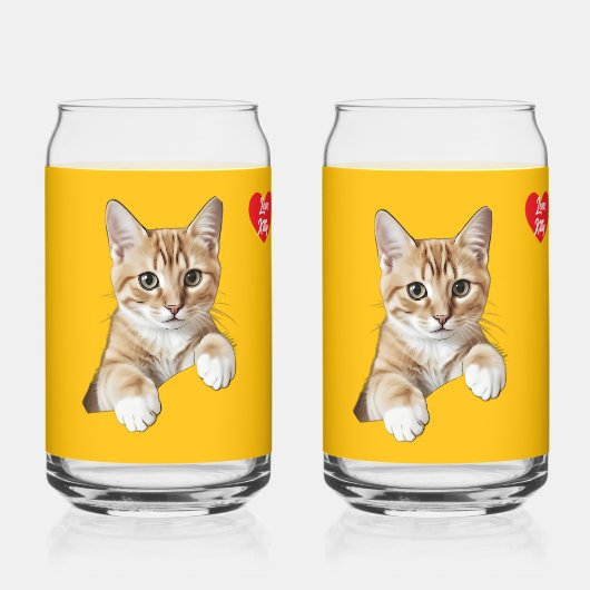 Ensemble Nom Cœur de Chat Amour (Recto)