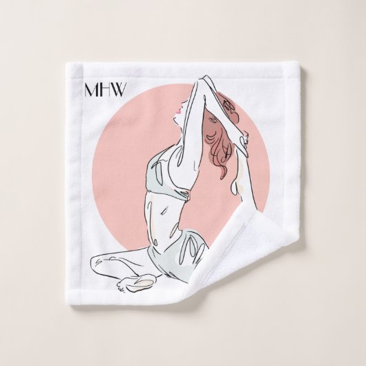 Ensemble nommé fait sur commande de serviette de (Gant de toilette)