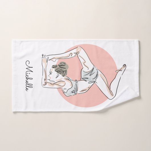 Ensemble nommé fait sur commande de serviette de (Serviette à main)