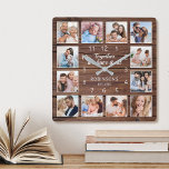 Ensemble Nous Avons Tout Citer Famille Photo Rusti<br><div class="desc">Créez facilement votre propre horloge murale rustique personnalisée en planches de bois style ferme avec vos photos personnalisées. Le design comporte également une belle citation manuscrite : "Ensemble nous avons tout". Pour obtenir de meilleurs résultats, recadrez les images vers le carré - avec le point de mire au centre -...</div>