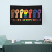 Ensemble, nous élevons l'égalité Bannière de justi (Salon professionnel)