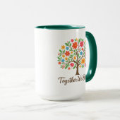 Ensemble Nous Fleurissons Mug Floral (Devant droit)