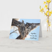 Ensemble nous pouvons faire n'importe quoi ! Carte (Fleur jaune)