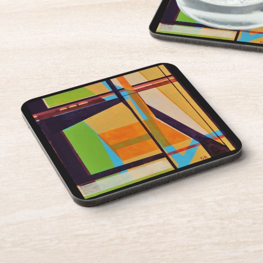 ensemble orange multi de dessous de verre (Côté gauche)