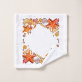 Ensemble original de serviettes de bain "’Sea Shel (Gant de toilette)