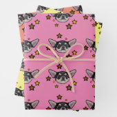 Ensemble papier cadeau Chihuahua (En situation)