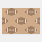 Ensemble papier cadeau football classique (Devant 2)