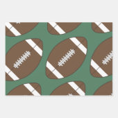 Ensemble papier cadeau football classique (Devant)
