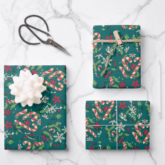 Ensemble papier cadeau Noël (Recto)