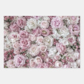 Ensemble papier d'emballage - Collage Rose victori (Devant)