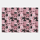 ensemble papier d'emballage de 3 feuilles motif ab (Devant 3)