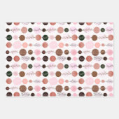 ensemble papier d'emballage de 3 feuilles motif ab (Devant 2)