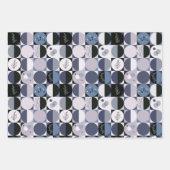 ensemble papier d'emballage de 3 feuilles motif ab (Devant)