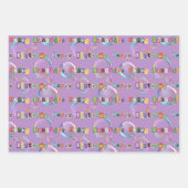 ensemble papier d'emballage de 3 tons rouges (Devant 3)