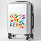 Ensemble paradisiaque de stickers animaliers (Sur valise)