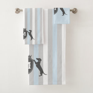 Ensemble personnalisable de serviette de teckel