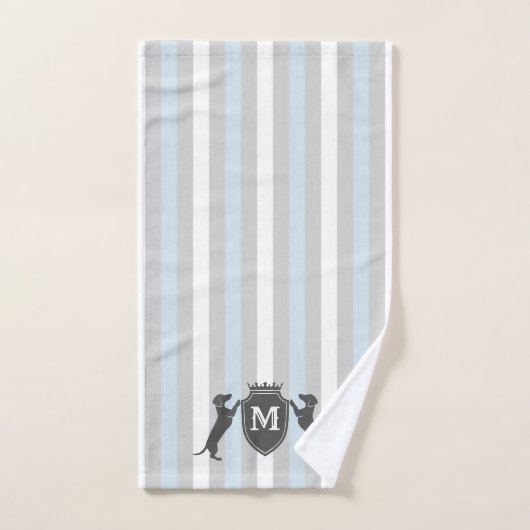 Ensemble personnalisable de serviette de teckel (Serviette à main)