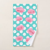 Ensemble personnalisé de serviette de bain (Serviette à main)