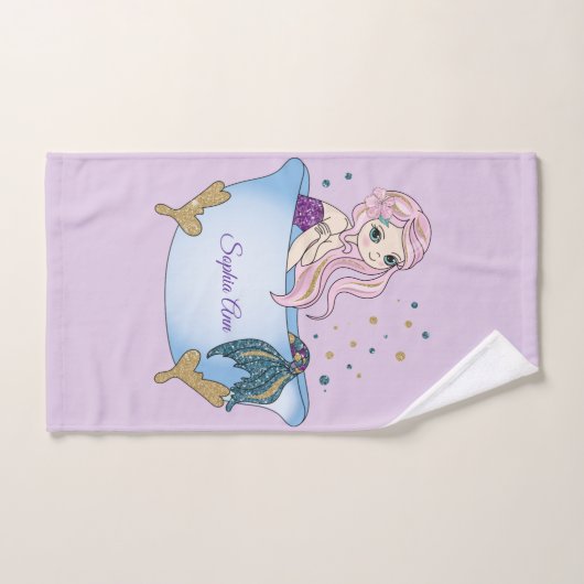 Ensemble personnalisé de serviette de Bath de (Serviette à main)