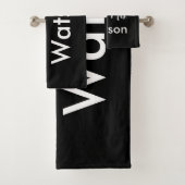 Ensemble personnalisé de serviettes M & Mme Bath e (En situation)