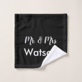 Ensemble personnalisé de serviettes M & Mme Bath e (Gant de toilette)