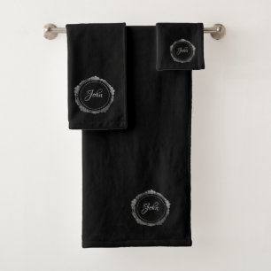 Ensemble personnalisé élégant de serviette
