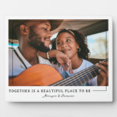 Ensemble | Plaque photo personnalisée pour couples (Devant)