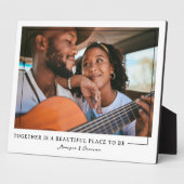 Ensemble | Plaque photo personnalisée pour couples (Côté)