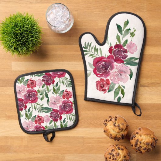 Ensemble Potholder Mitt Four (De haut en bas)