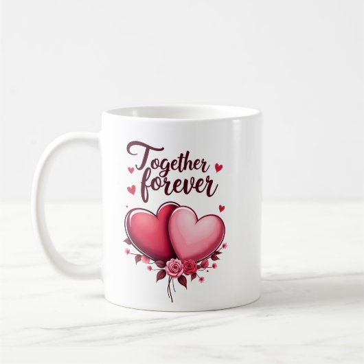 Ensemble pour toujours amour Mug (Gauche)