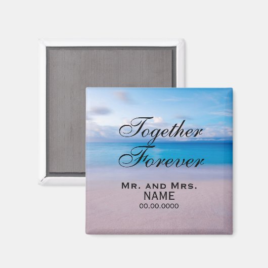 Ensemble pour toujours Magnet personnalisé (Recto/Verso)