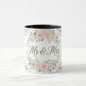 Ensemble pour toujours Mug de mariage botanique en (Centre)