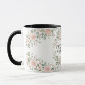 Ensemble pour toujours Mug de mariage botanique en (Gauche)