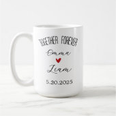 Ensemble pour toujours Mug sur mesure, cadeau Mari (Gauche)