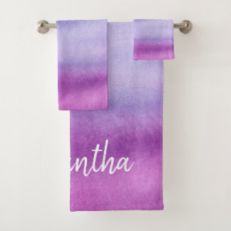 Ensemble pourpre d'aquarelle d'Ombre/bleu nommé