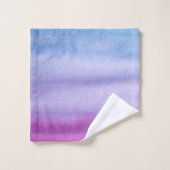 Ensemble pourpre d'aquarelle d'Ombre/bleu nommé (Gant de toilette)