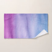 Ensemble pourpre d'aquarelle d'Ombre/bleu nommé (Serviette à main)