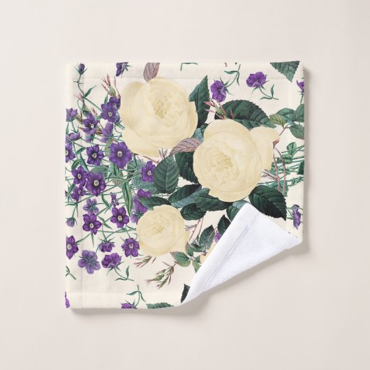 Ensemble pourpre de serviette de Bath de (Gant de toilette)