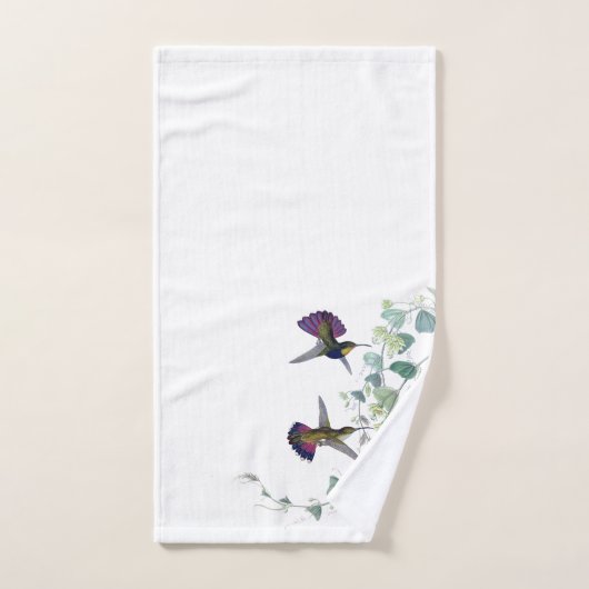 Ensemble pourpre de serviette de Bath de fleurs (Serviette à main)