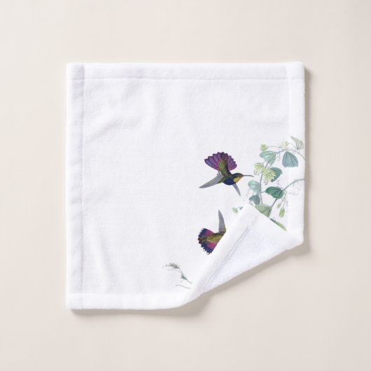 Ensemble pourpre de serviette de Bath de fleurs (Gant de toilette)