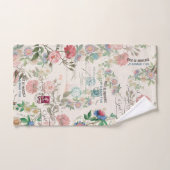 Ensemble rose de serviette de Bath de (Serviette à main)