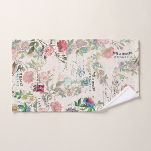 Ensemble rose de serviette de Bath de (Serviette à main)